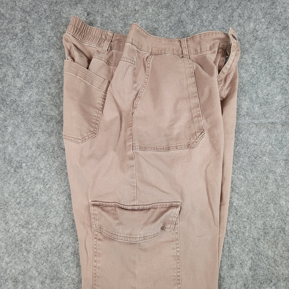 Wild Fable Womens Wide Leg Cargo Pants Mauve Brown High Rise Size L Utility - Picture 11 of 12
